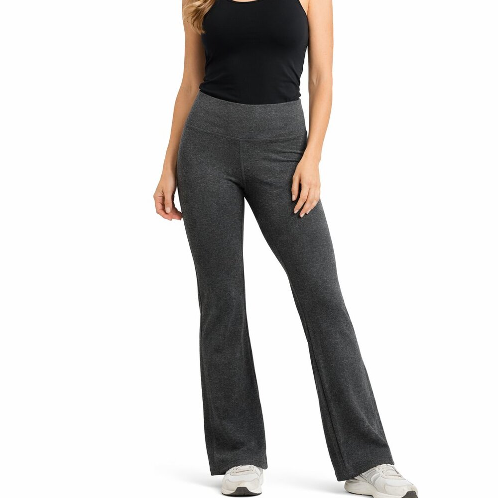Liz Claiborne Gray Leggings Small NWT Comfy Flare Fit